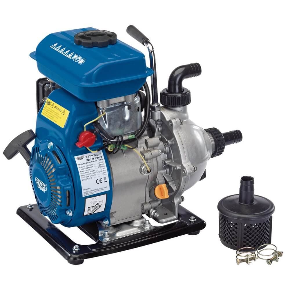 Draper Expert 87680 Petrol Water Pump 85L/Min 2.5Hp each