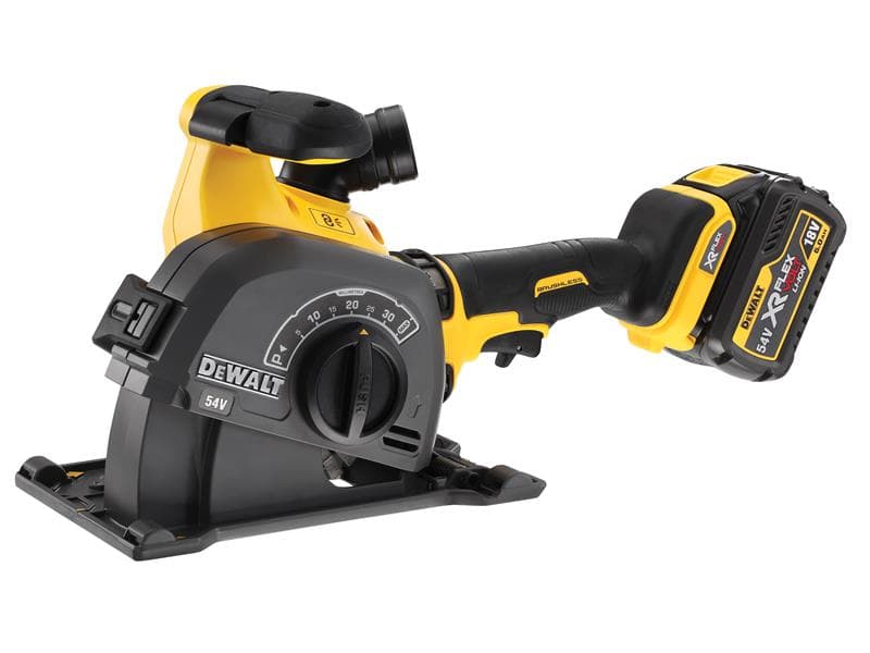 Dewalt DCG200T2-GB Dcg200T2 Xr Flexvolt Wall Chaser 125Mm 54V 2 X 6.0Ah Li-Ion
