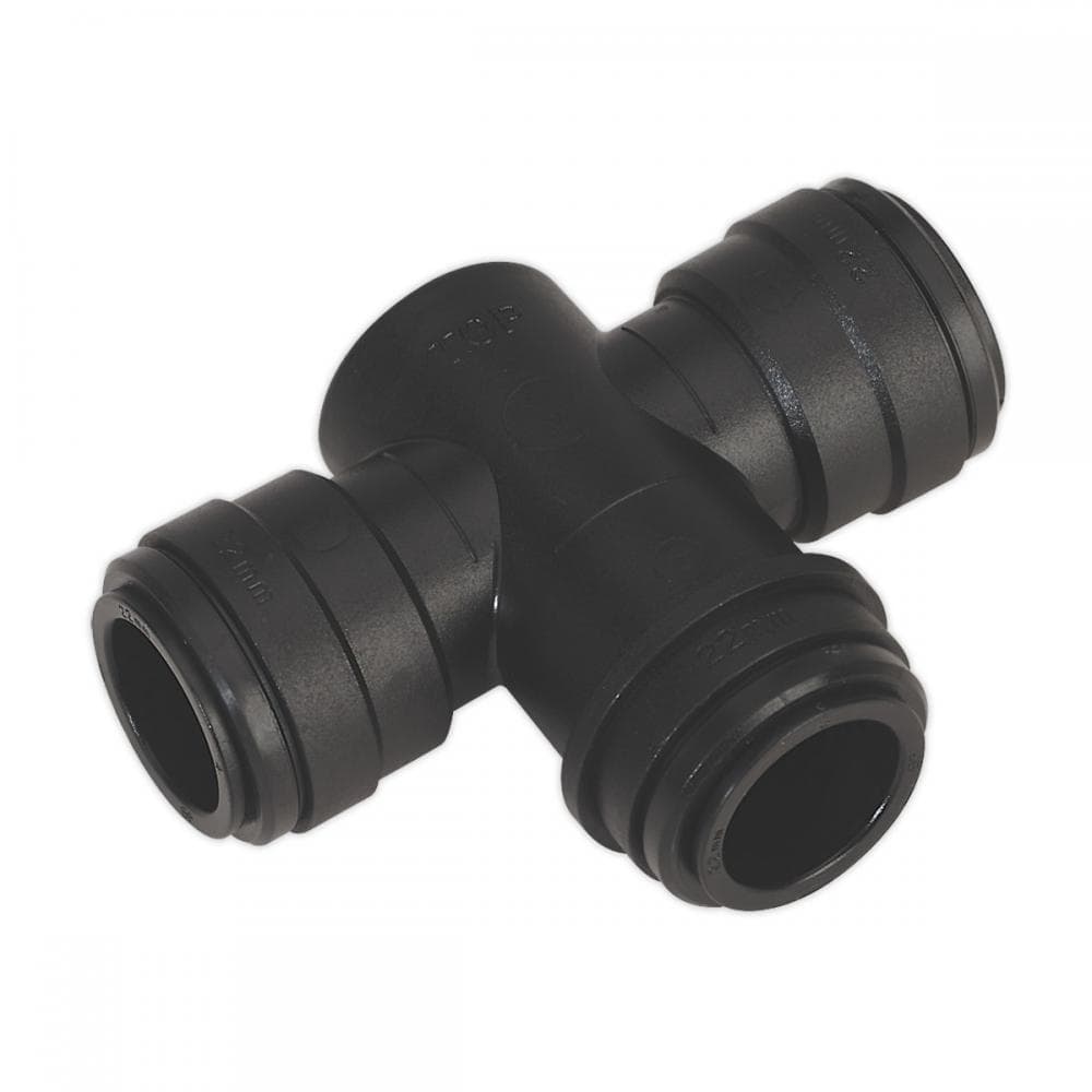Sealey CAS22WTT Equal Water Trap Tee 22Mm (John Guest Speedfit® - Pmtt22E)