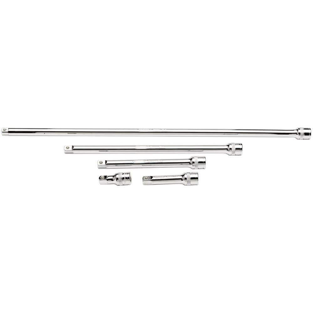 Draper Expert 16767 Extension Bar Set 3/8in Sq. Dr. Polished Chrome (5 Piece) per set