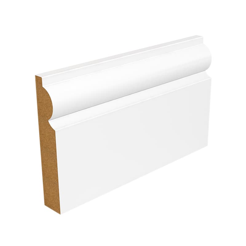 White MDF Painted Torus Architrave, 18x69mm x 4.4m