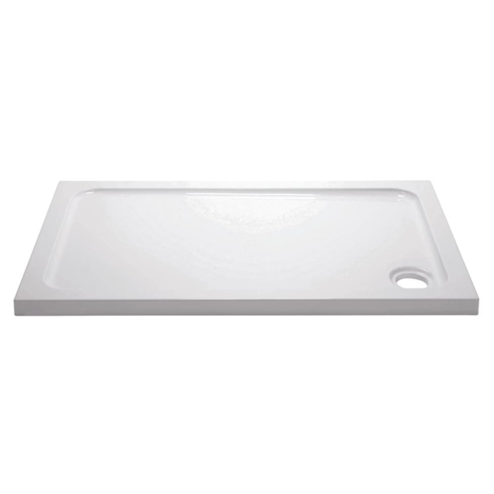 Bathrooms From Travis Perkins Slimline Shower Tray White 1200 x 900mm