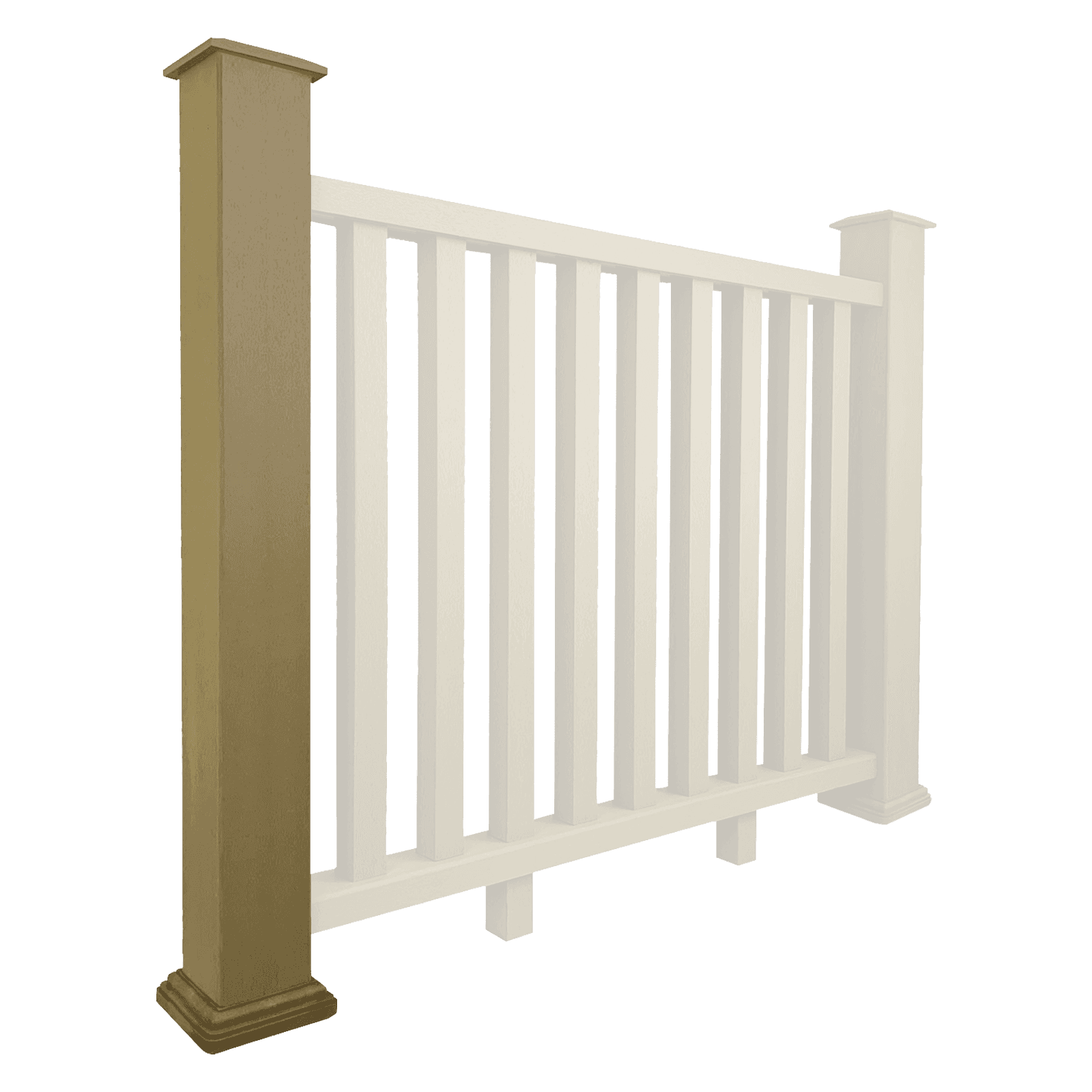 Composite Balustrade Post - Savanna