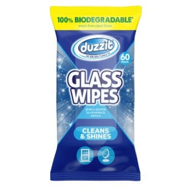 Duzzit glass wipes - cleans & shines
