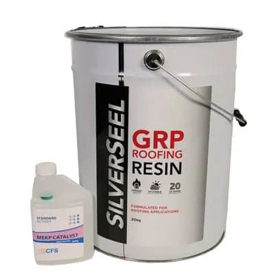 Silverseel fire retardant BS476 Part 3 FAB. Roofing Resin Free Catalyst