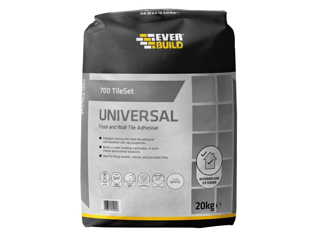 Everbuild Sika 700 TileSet Universal White 20kg 695061