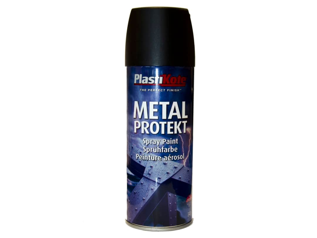 PlastiKote Metal Protekt Matt Black 400ml 1284 001284