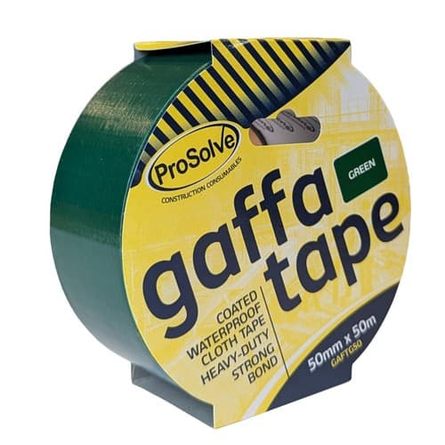 ProSolve Gaffa Tape - 50mm x 50mtr Green