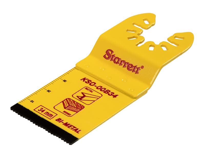 Starrett KSO-00B34 Kso-00B34 Plunge Bi-Metal Oscillating Blade 40 X 34Mm X 18 Tpi