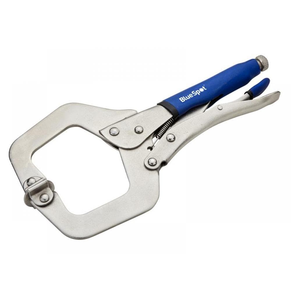 Bluespot Tools 6531 Locking C-Clamp With Swivel Pads 280Mm (11In)