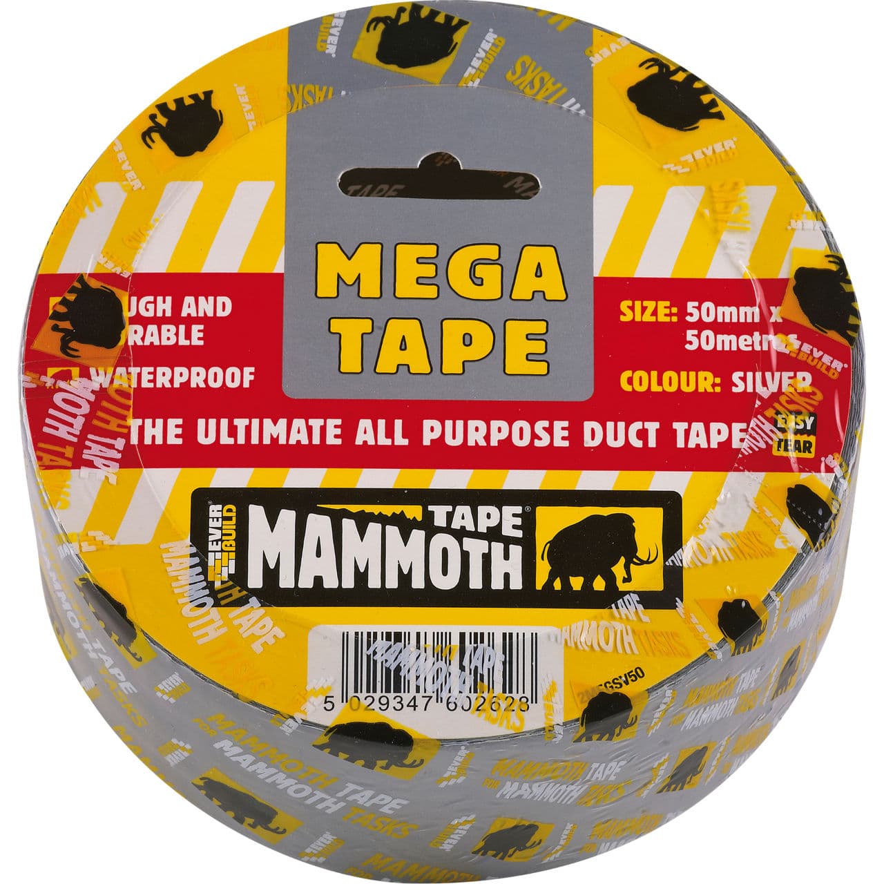 Everbuild Mammoth Mega All Purpose Tape yellow 50 M