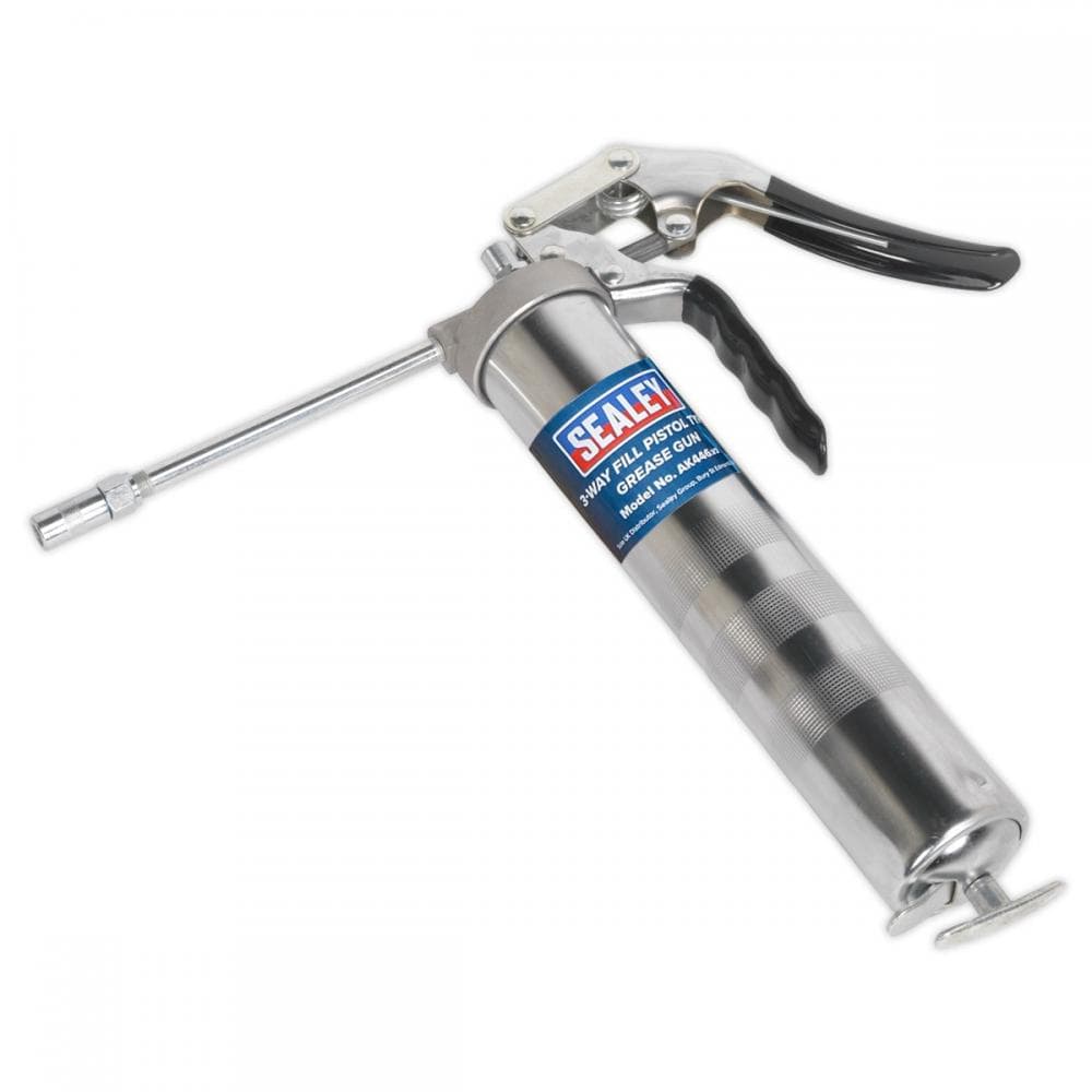 Sealey AK446 Pistol Type Grease Gun 3-Way Fill