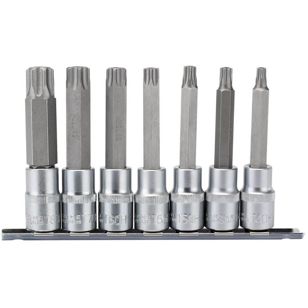 Draper Expert 16338 Draper Tx-Star® Security Socket Bit Set 1/2in Sq. Dr. 100Mm (7 Piece) per set