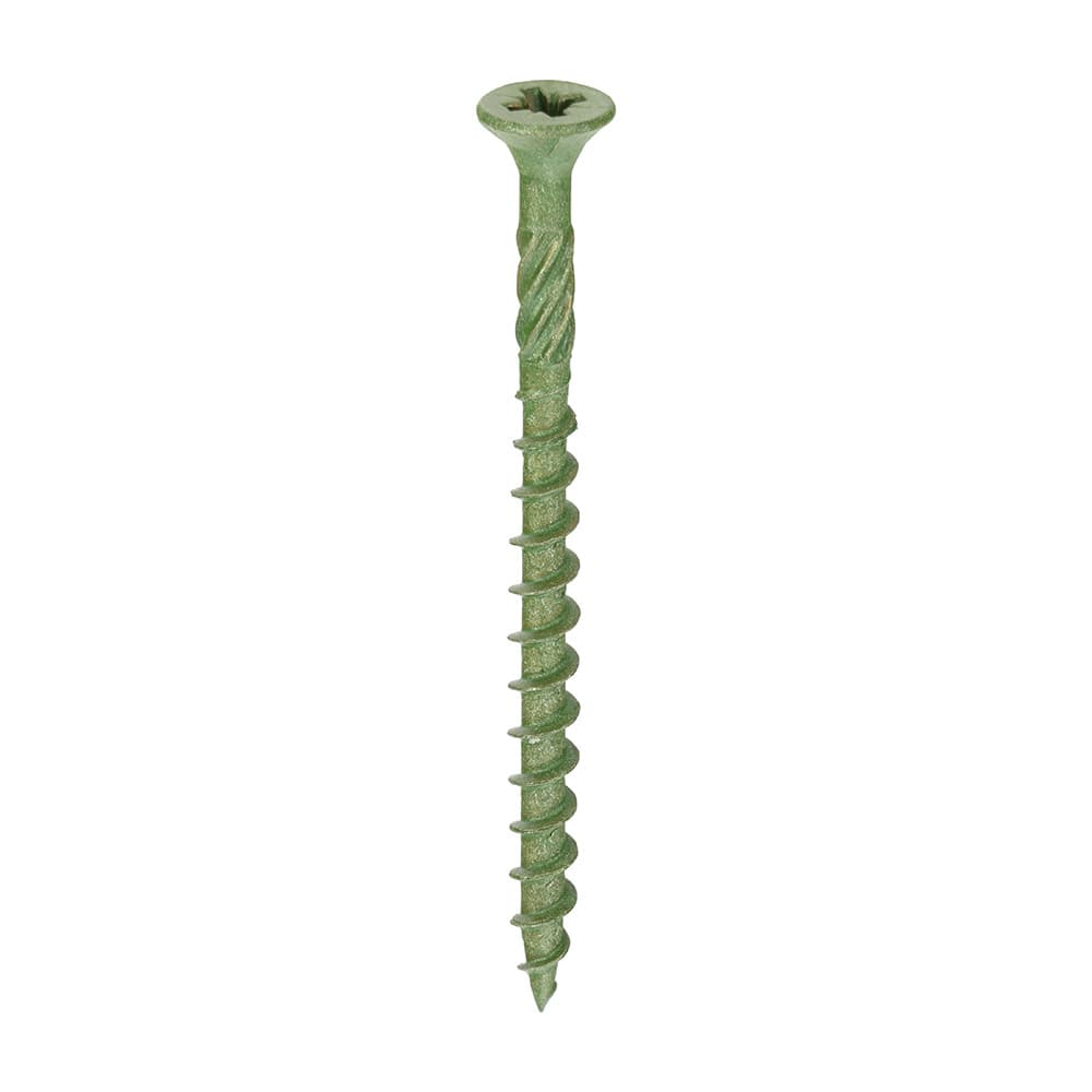 Timco 60TDECK1500 Decking Screws - Pz - Double Countersunk - Exterior - Green 4.5 X 60