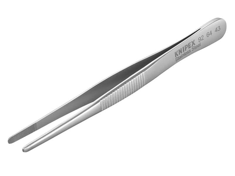 Knipex 92 64 43 Stainless Steel Universal Blunt Nose Tweezers 120Mm