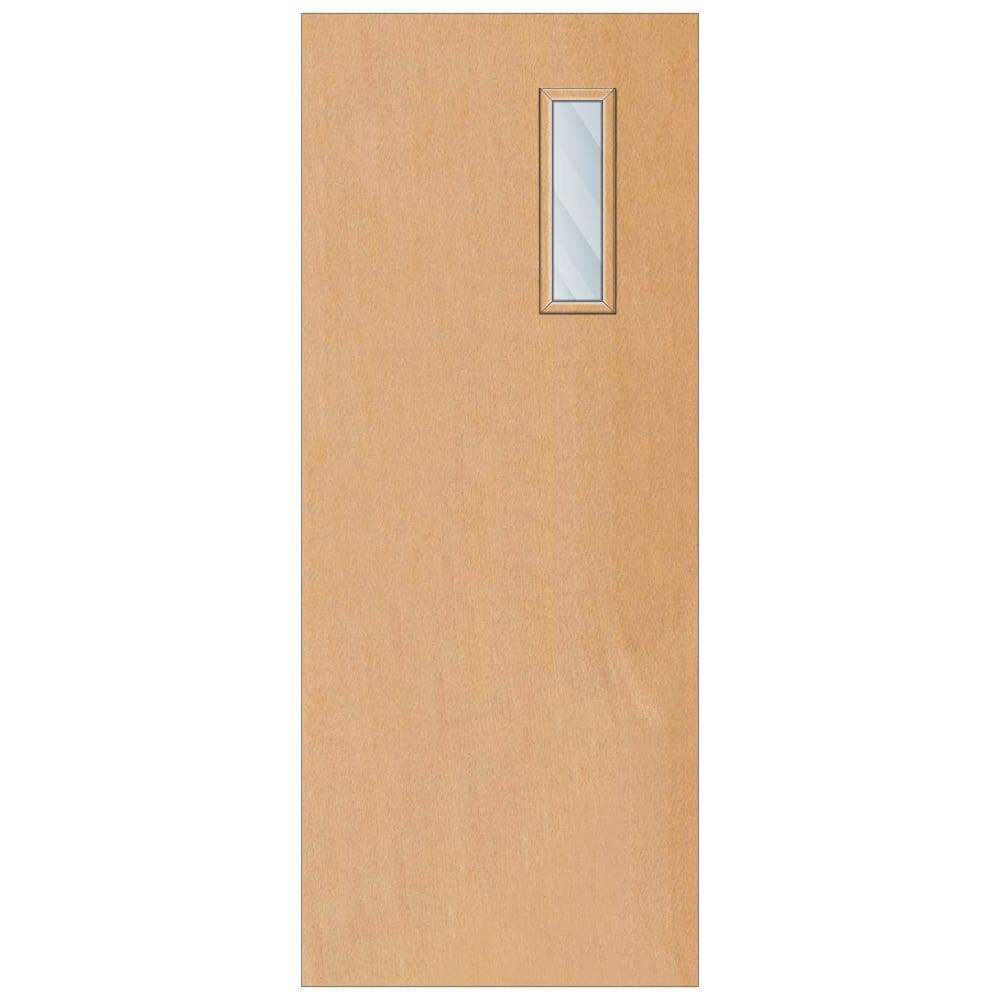 Crown Steamed Beech Cellular Core Clear Laminate Glazed Internal Door 1981mm x 762mm x 44mm | 450mm x 150mm VP