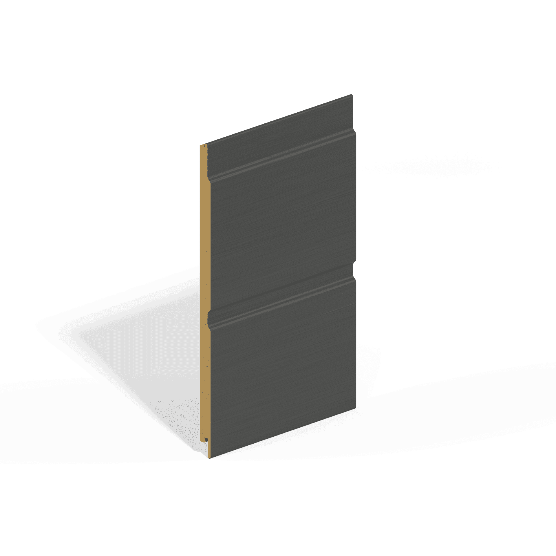 Double Shiplap MDF Cladding - 244mm x 4.88mtr Anthracite Grey