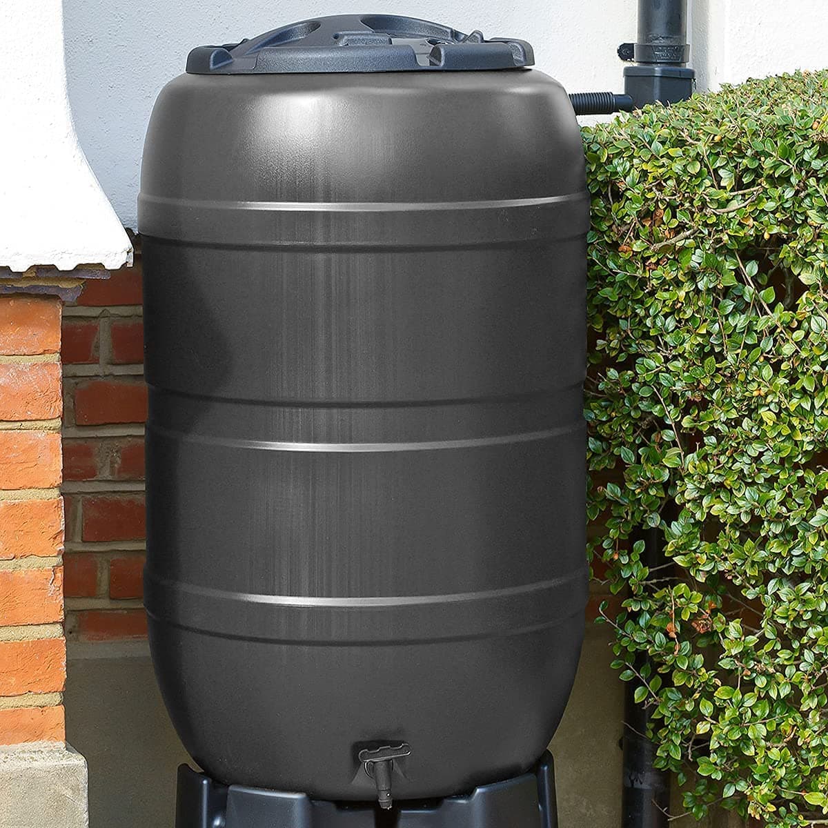 120L Standard Barrel Water Butt Black Strata