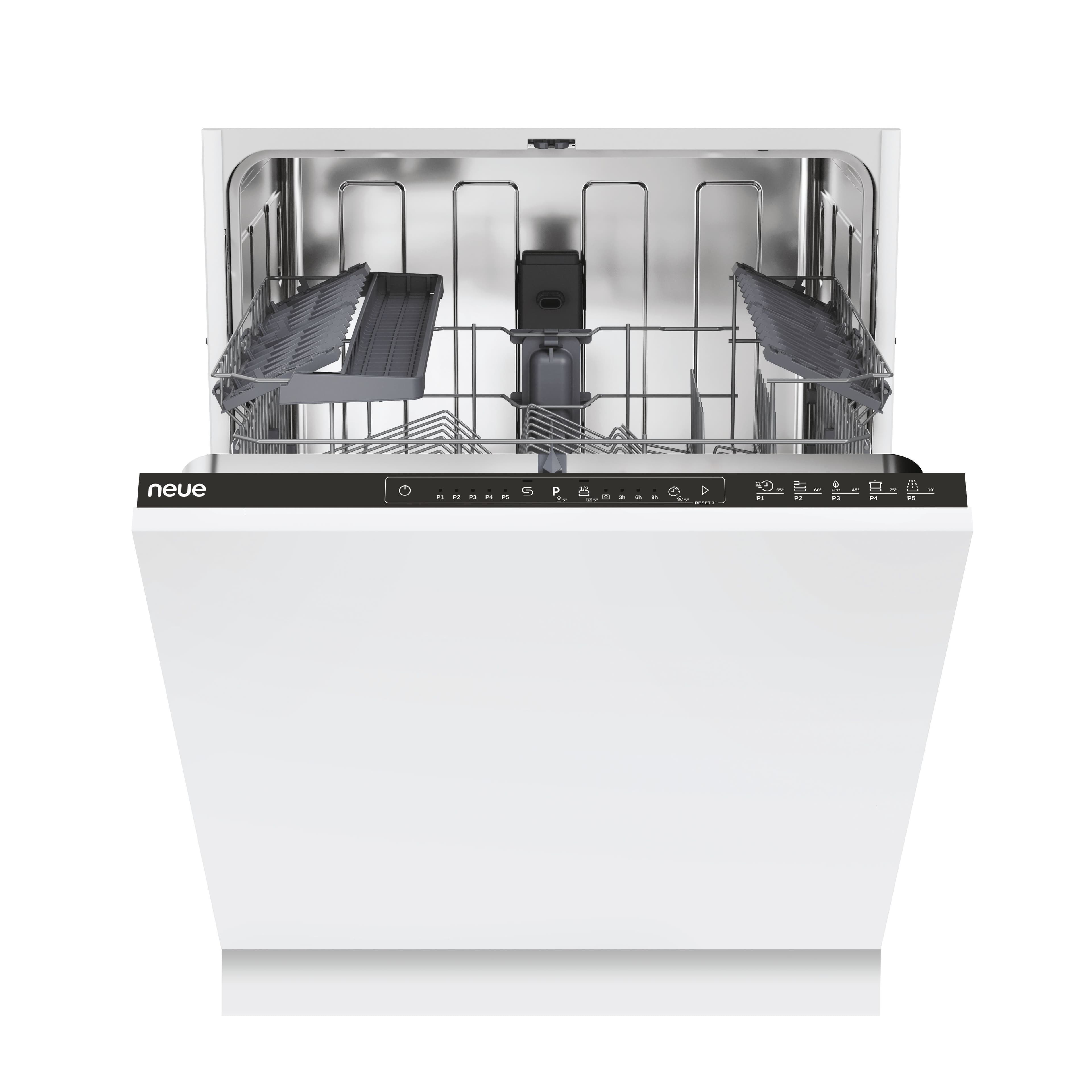neue 13 Setting Dishwasher Black Bezel 60cm - NI3E47E0B-80