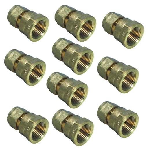 Compression Coupling Fl 15mm x 3/4in - Bag of 10