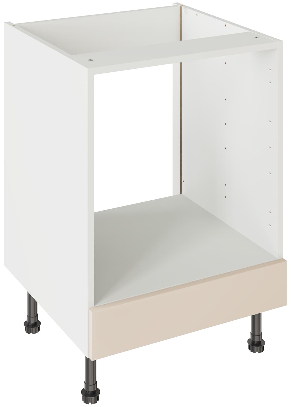 Flatpack 600 Oven Base Kitchen Cabinet Slab Super Gloss Cashmere