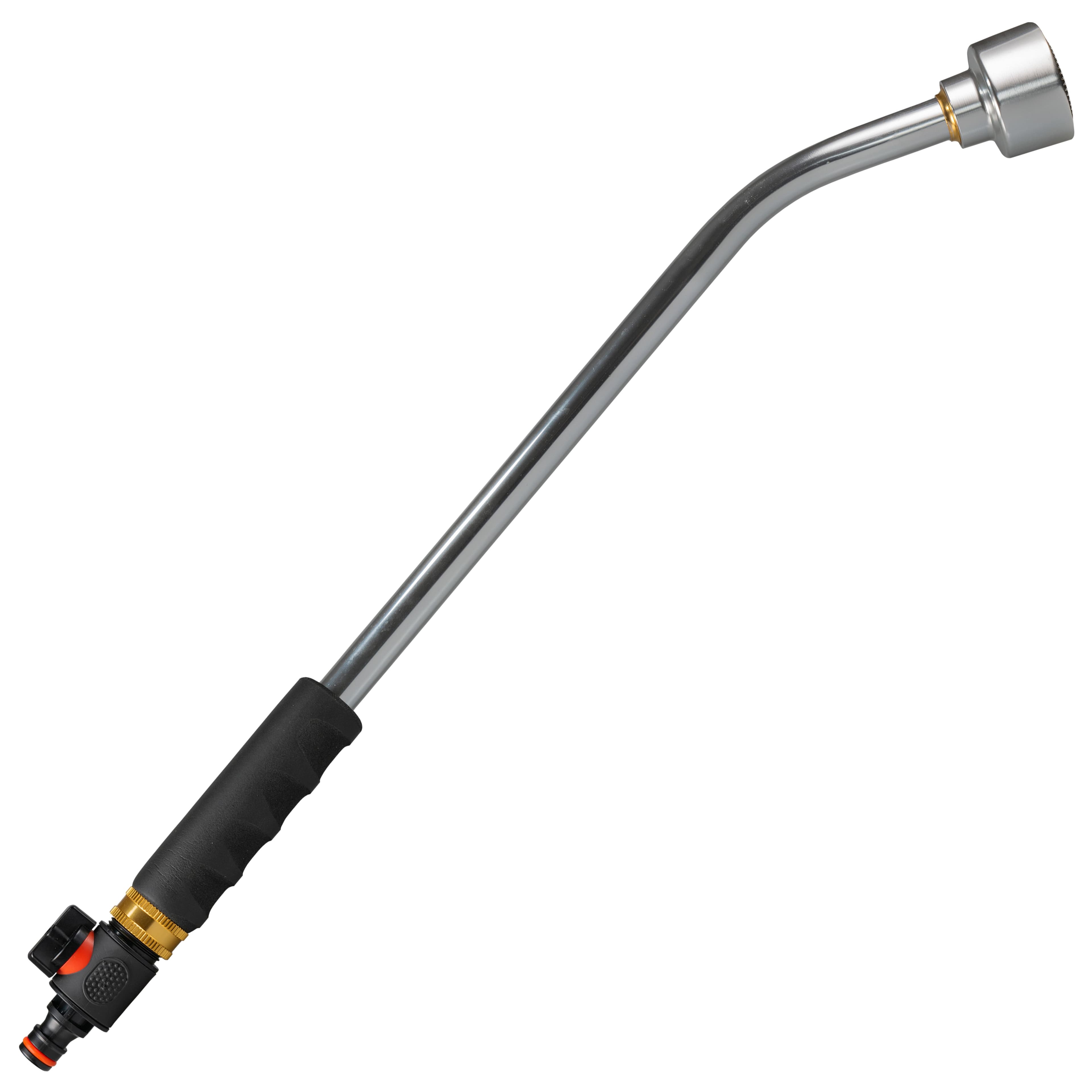 50cm Garden Watering Lance with Quick Connect Valve (Black)