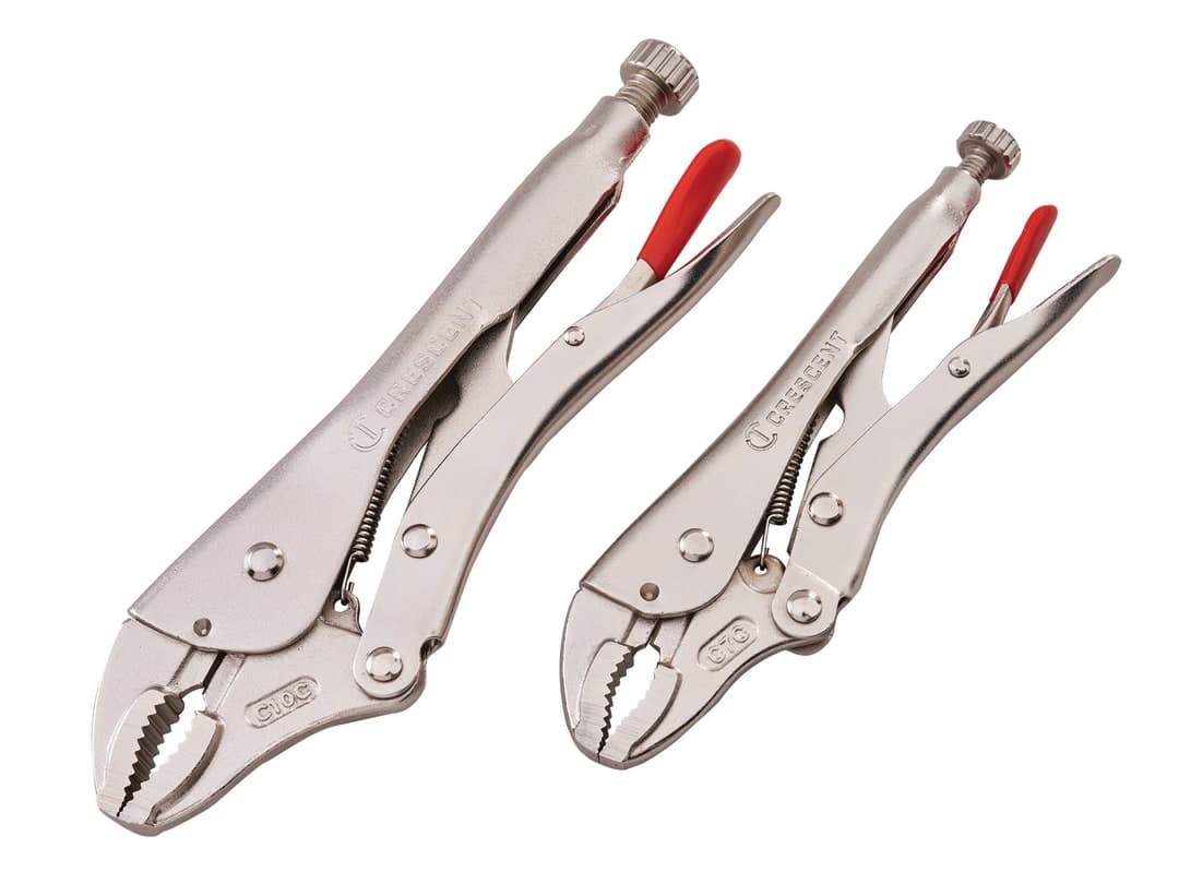 Crescent® Curved Jaw Locking Pliers with Wire Cutter Set, 2 Piece CLP2SETN-08