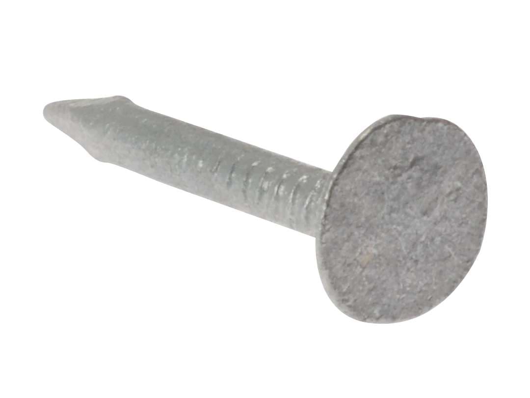 Fandf 1NLELH40GB Clout Nails Extra Large Head - Galvanised 3.00 X 40Mm (Bag Of 1Kg)
