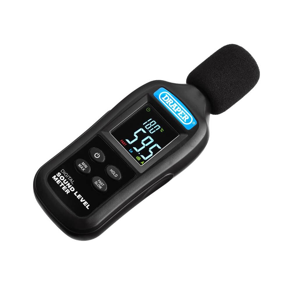 Draper Handheld Digital Sound Level Meter 35-135Db And -20 To +70°C Pk 1 12442