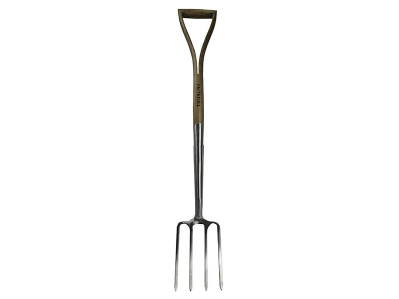 Faithfull RI11-VRSSDFWSYD Prestige Stainless Steel Digging Fork Ash Handle