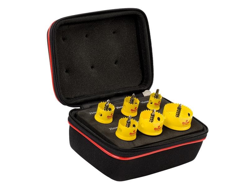 Starrett KCS06001 Cordless Smooth Cut Bi-Metal Holesaw Kit 6 Piece