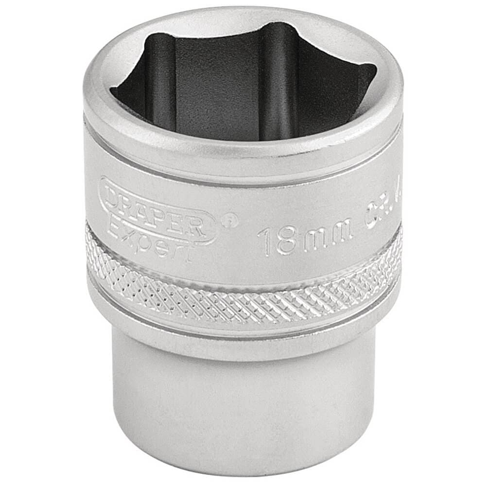 Draper Expert 16544 6 Point Metric Socket 3/8in Sq. Dr. 18Mm each