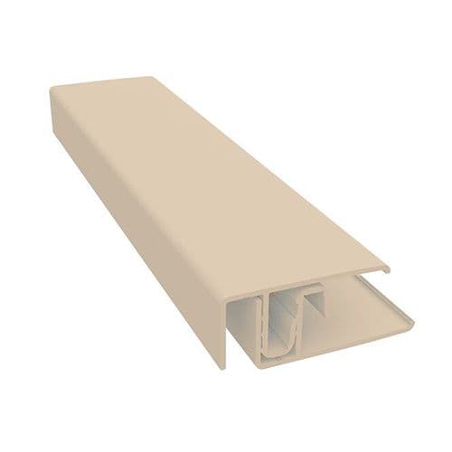 Foresta Wood Effect Cladding Two-Part Lacquered Aluminium Edge Trim - 3mtr For Sheffield Oak
