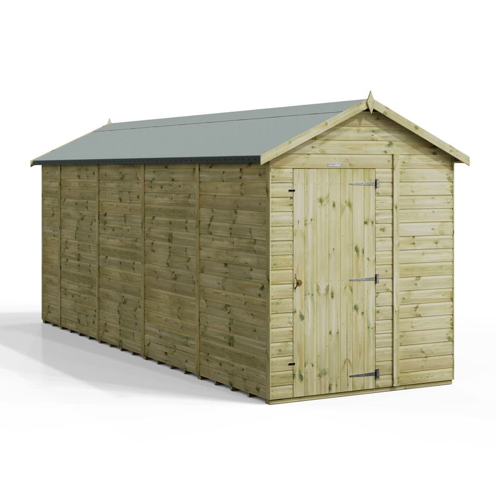 18x6 Premium Powersheds Apex No Windows