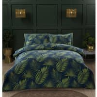 Portfolio Home Palma Leaves Duvet Cover Set - Green / Single