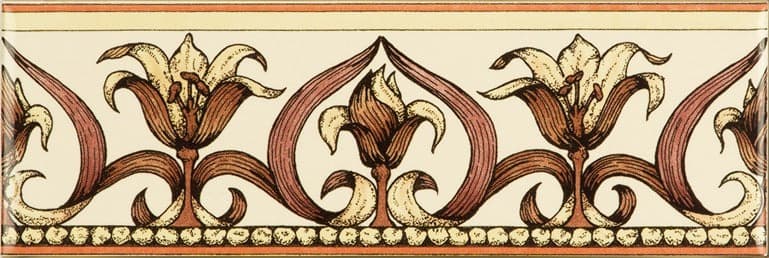 Original Style Artworks Art Nouveau Classical Border on County White