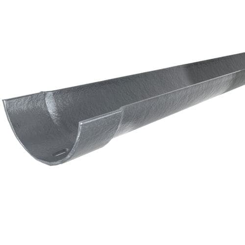 Cast Iron Half Round Gutter - 100mm x 1829mm Primed