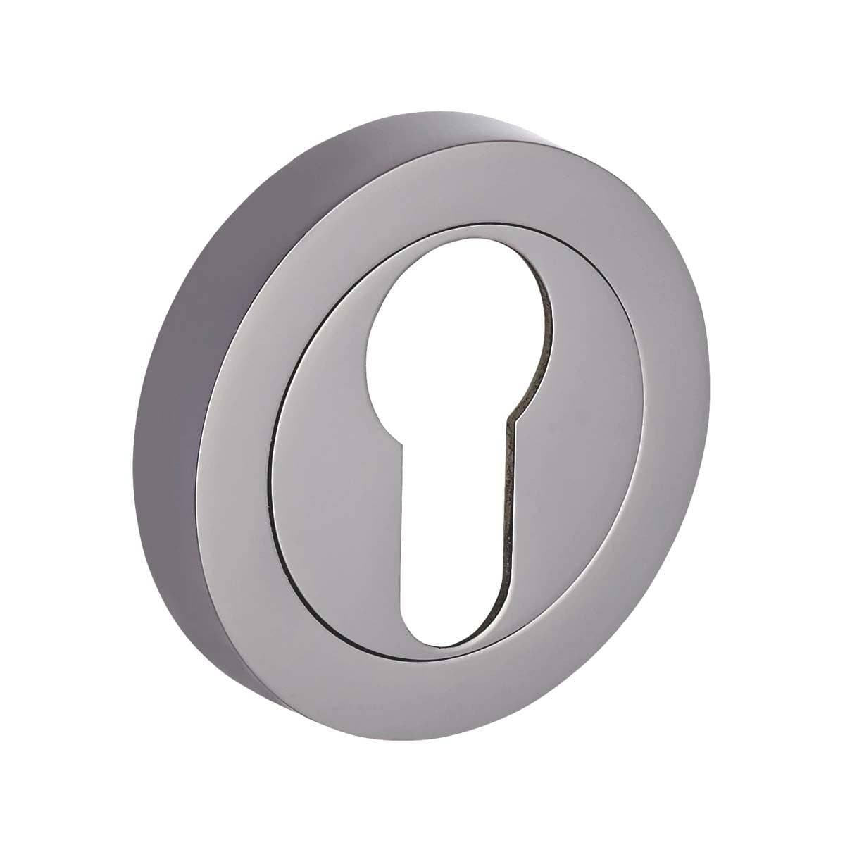 Escutcheon Euro Lock - Black Nickel - 50mm - Designer Levers