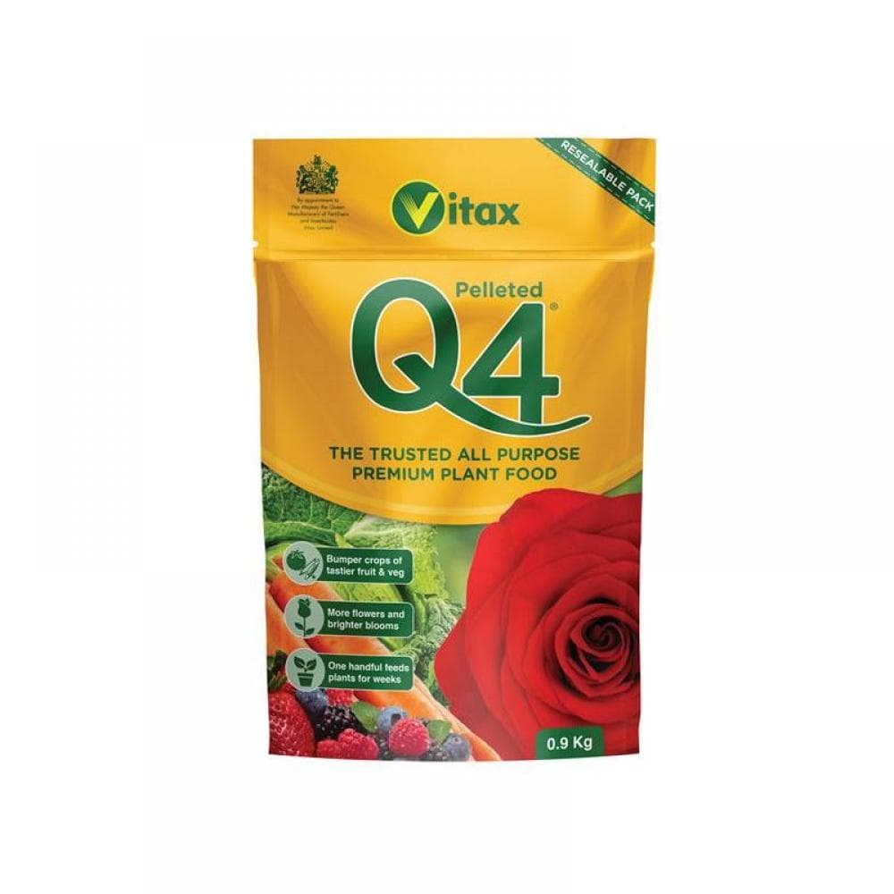 Vitax 6QF901 Q4 Pelleted Fertilizer 0.9Kg Pouch