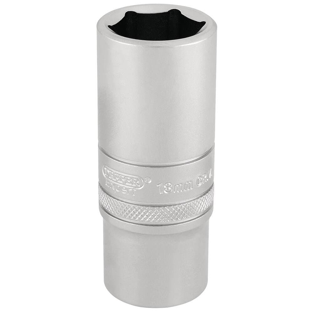 Draper Expert 17545 Hi-Torq® 6 Point Deep Socket 3/8in Sq. Dr. 18Mm each