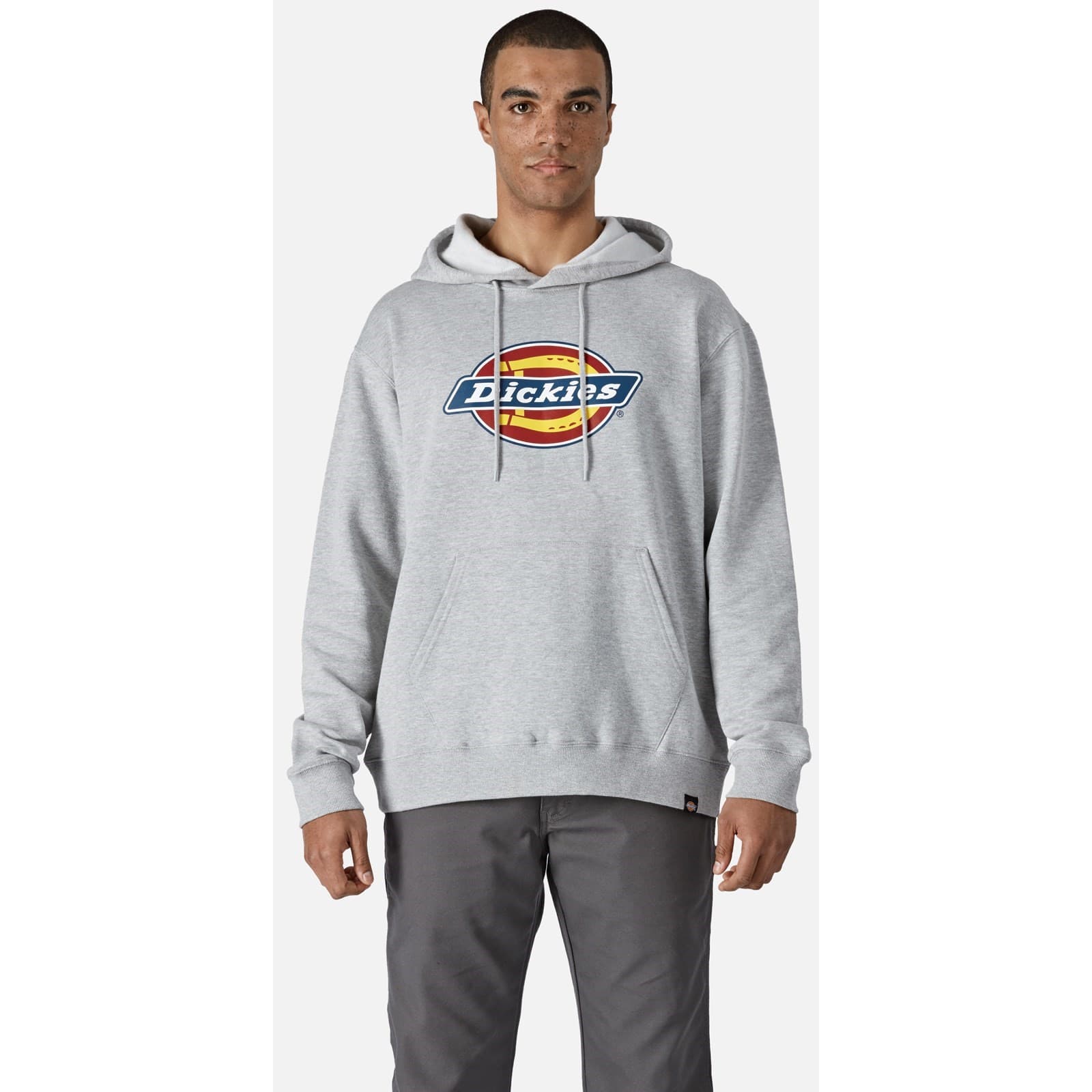 Dickies Logo Graphic Fleece Hoodie Size XXL Grey 36234-67593-07