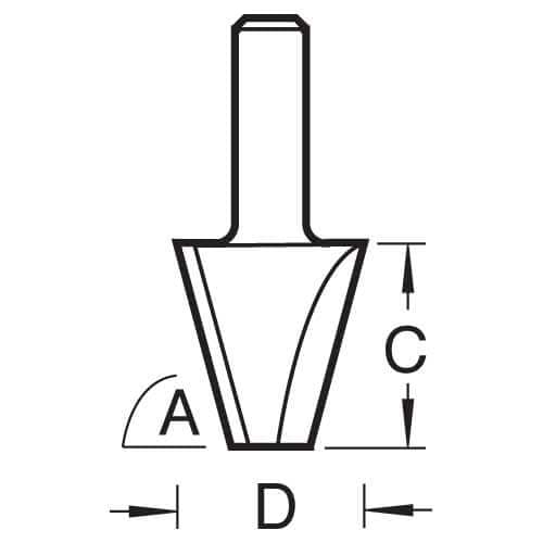 Trend Bevel Cutter Pk 1 11/17X1/4TC