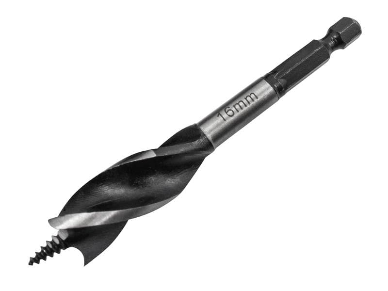 Faithfull Tri-Point Speed Auger Bit 16Mm Stubby