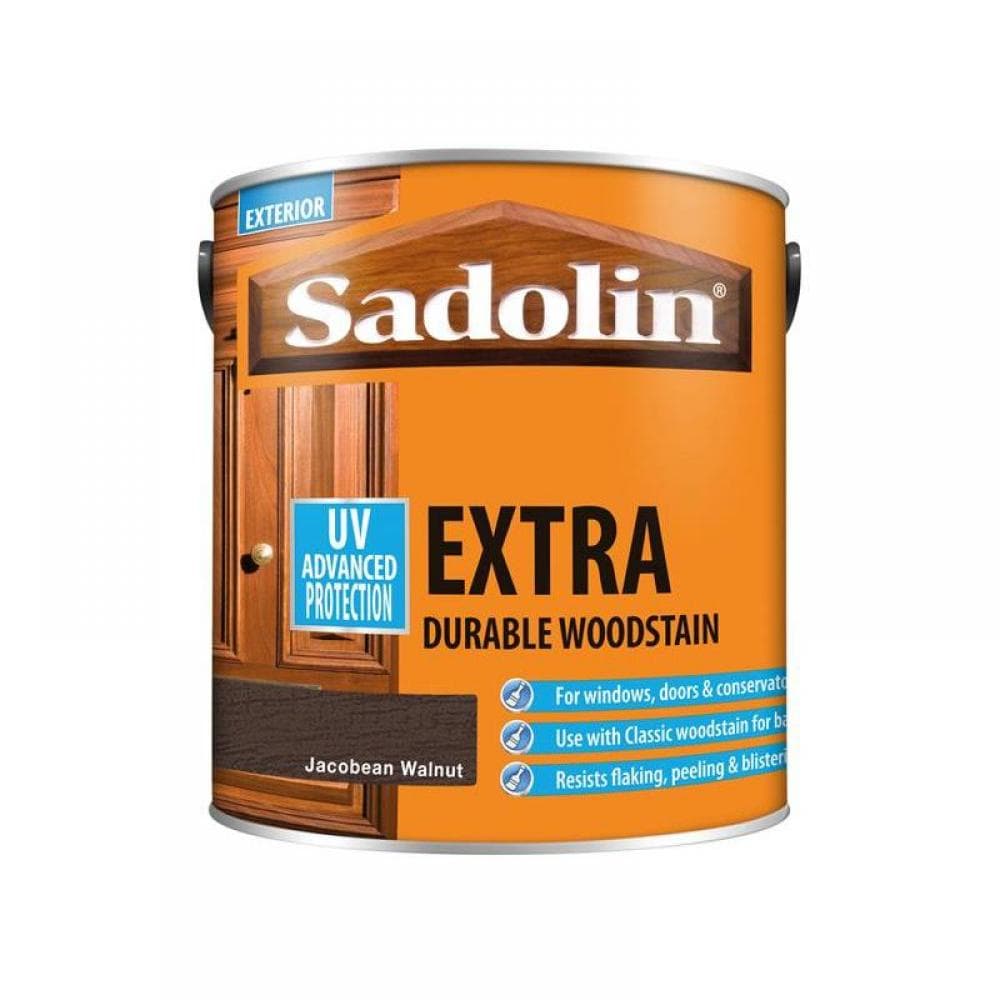 Sadolin 5028540 Extra Durable Woodstain Jacobean Walnut 2.5 Litre