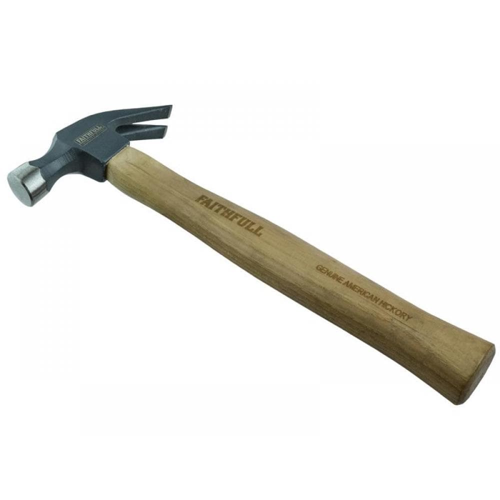 Faithfull Claw Hammer Hickory Shaft 454G (16Oz)