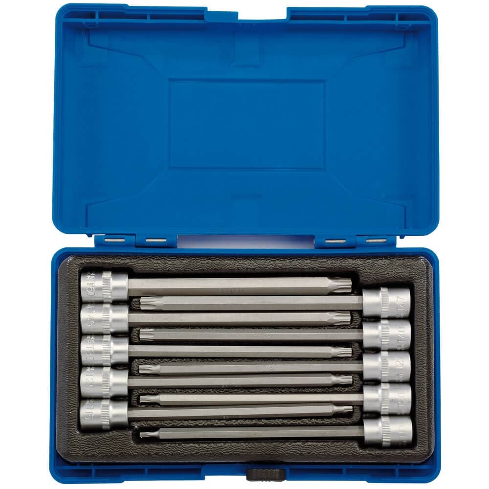 Draper Expert 16311 Draper Tx-Star® Long Socket Bit Set 3/8in Sq. Dr. 150Mm (10 Piece) per set