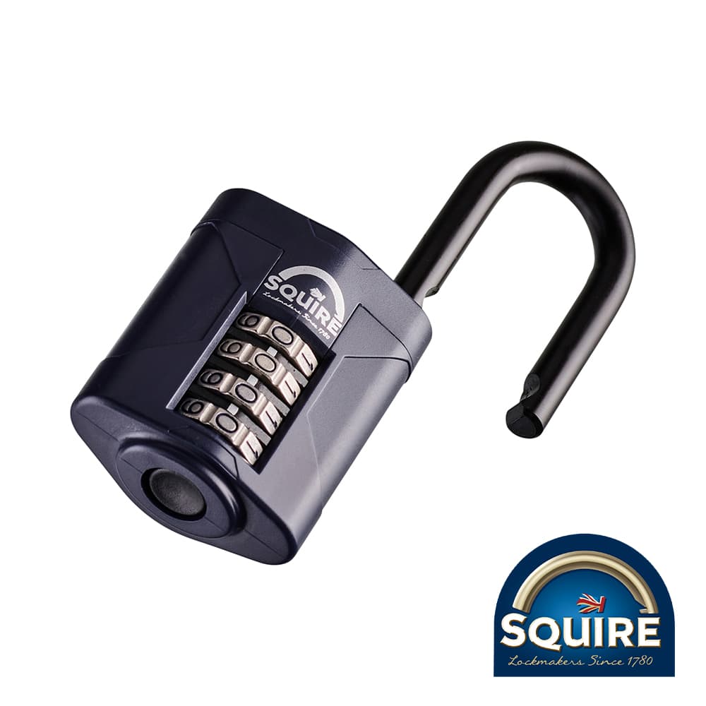 Squire SQR701841 Combination Padlock - Steel 1.5in Long Shackle - Cp50/1.5 50Mm Blister Pack 1