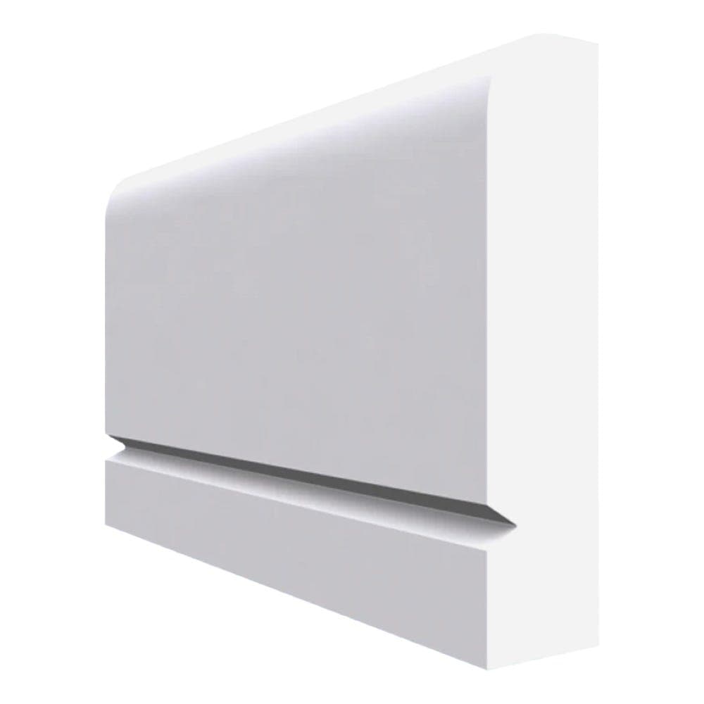 Square Edge V Grooved MDF Dado Rail White Primed 4200mm x 70mm x 18mm