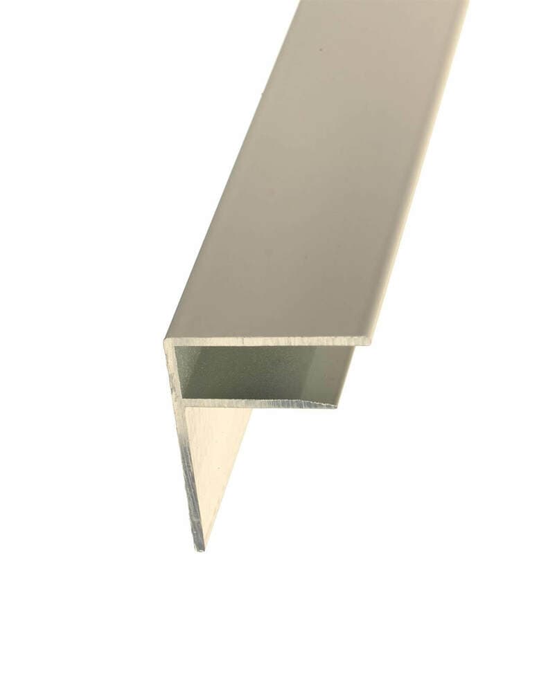 PolyX Aluminium F Section - 35mm x 4mtr White