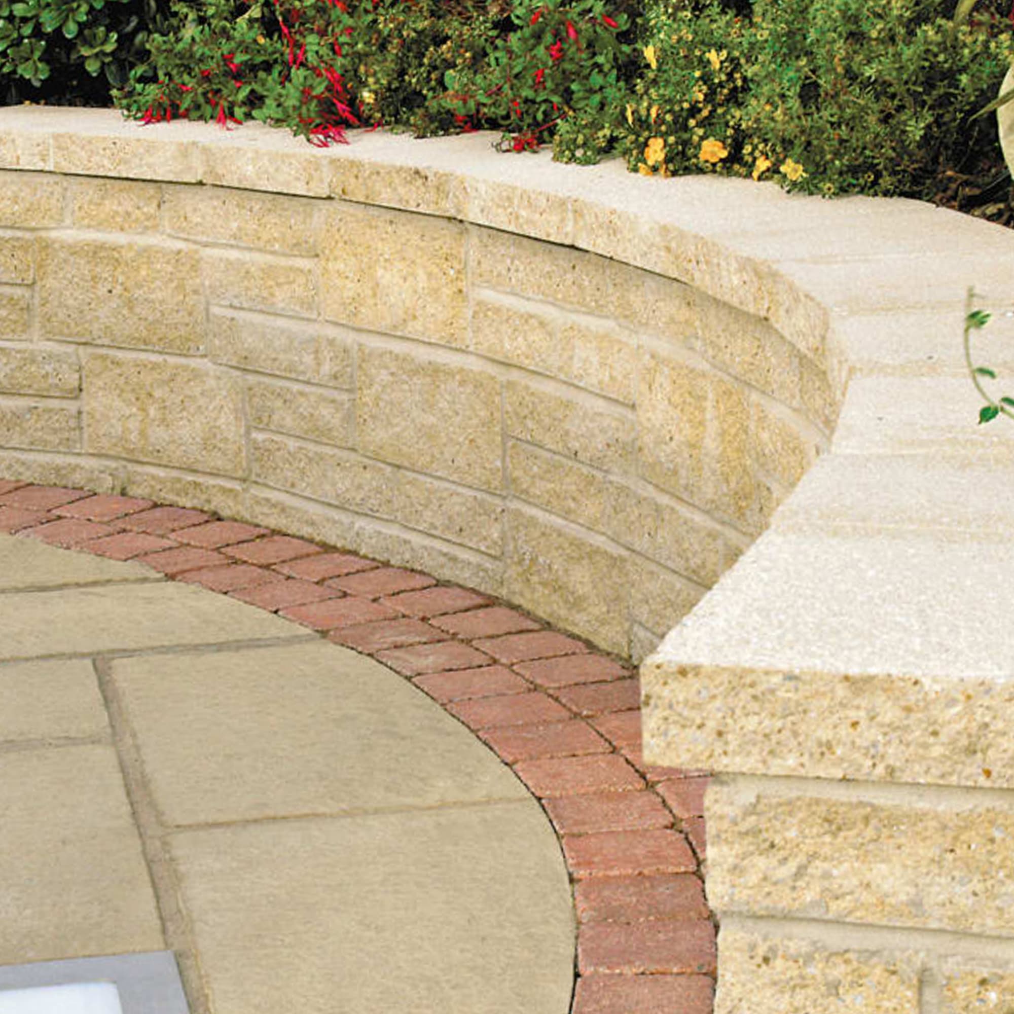 Marshalls Saxon Coping Pack Buff 600mm x 136mm x 50mm - Pack of 50